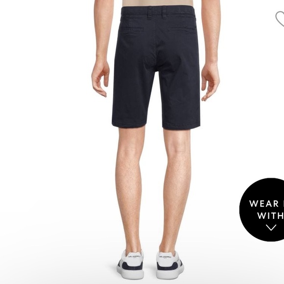 NWT NN07 No Nationality Solid Shorts in Navy - Picture 2 of 11